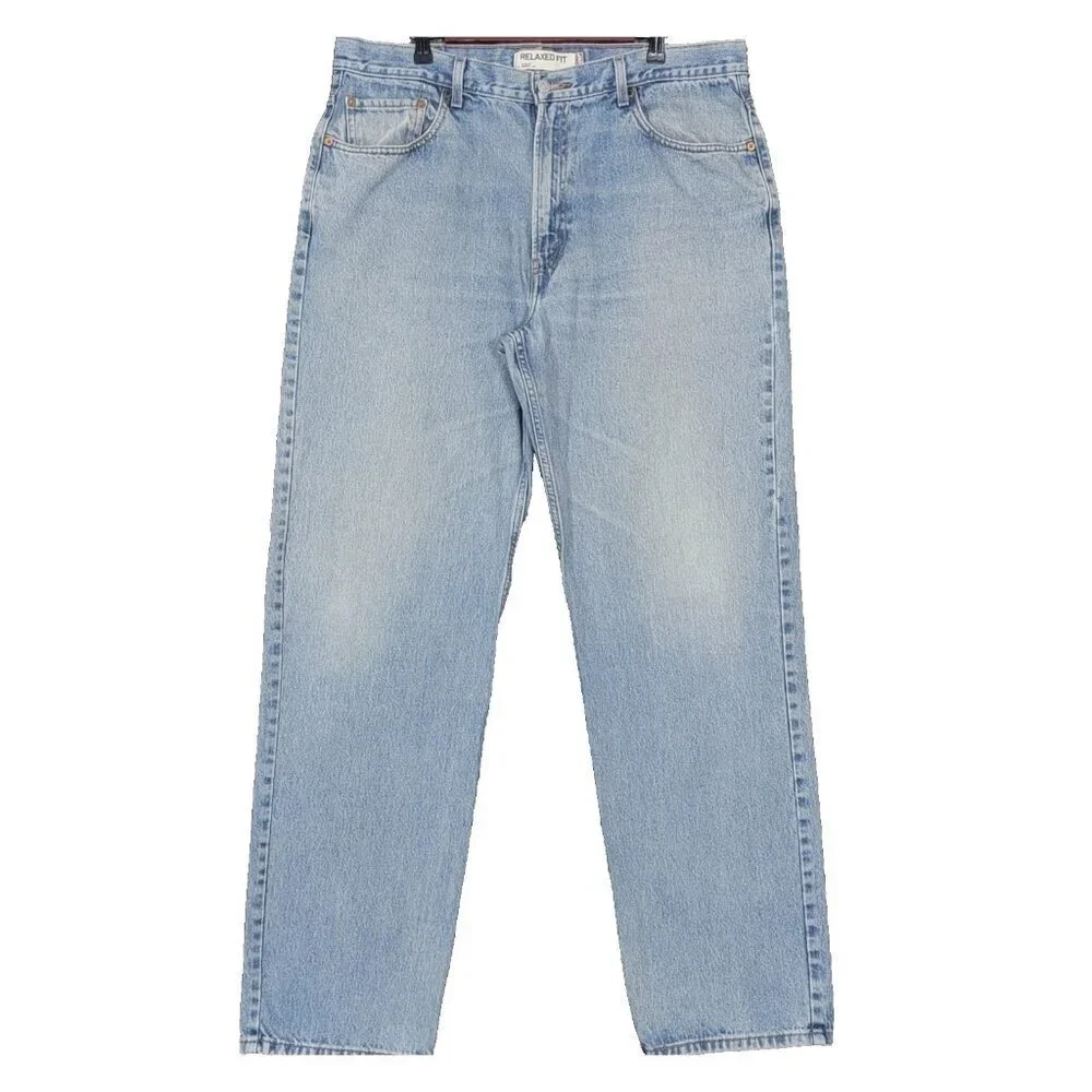Levis 550 Jeans Mens 38x34 Blue Relaxed Fit Tapered Leg Denim
